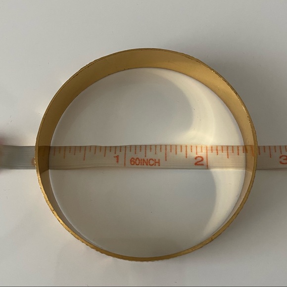 14k yellow gold plated Bangle Bracelet XS/ Small - Picture 5 of 16